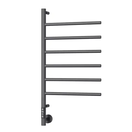 Полотенцесушитель с эл. нагревательным элементом, тип Е2. модель Ti#1 L.43х80.F6 (timer), графит - фото 1